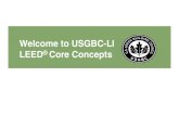 Welcome to USGBC-LI LEED Core Conceptsbomali.org/Leed Preso.pdf · Test HEALTH BENEFIT REDUCED ENERGY CONSUMPTION INCREASED PRODUCTIVITY POSITIVE MARKETING AND PROMOTION LOWER OPERATING