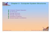 Chapter 2: Computer-System Structures · Operating System Concepts 2.3 Silberschatz, Galvin and Gagne 2002 Computer-System Operation I/O devices and the CPU can execute concurrently.