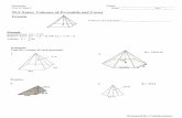 Scanned by CamScannerpnhs.psd202.org/documents/eflores/1556653263.pdf · 2019. 4. 30. · 35.3 Notes: Volumes of Pyramids and Cones Name: Date: Per: rea o ase h Pyramids Pvramid Lateral