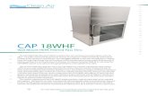 CAP 18WHF - Clean Air Products...furnished with each air lock. CLEAN ROOM ENTRY SYSTEMS. CAP 18WHF Pass Thru Air Lock Cleanroom Entry System. MODEL W H D A B. CAP18WHF-SST-12Wx12Hx12D.
