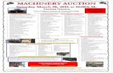 Steve Dubbert Auction & Community Bldg. · 9 walk pics or hook planks 32- 2X10 wood planks 8’ and 16’ length mixed 1-5 1/2 hp compressor 2003 Essick portable mortar mixer, 11.5