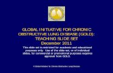 GLOBAL INITIATIVE FOR CHRONIC OBSTRUCTIVE LUNG DISEASE ... · 1/2/2011  · Lung Volumes and Diffusing Capacity: Help to characterize severity, but not essential to patient management.