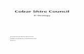 Cobar Shire Council · contribute to staff productivity, customer service, management decision making and required record keeping. In addition a well functioning IT system opens up