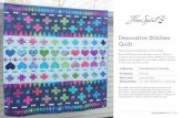 Decorative Stitches Quilt · freespiritfabrics.com 1 of 17 Decorative Stitches Quilt Featuring HomeMade by Tula Pink Beautiful Decorative Stitches come to life in a quilter’s version