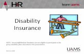 Disability Insurance · 8/7/2020  · 2 Think you will never suffer a disability? Odds are 3-in-10 that you will become disabled sometime before retiring The Social Security Administration