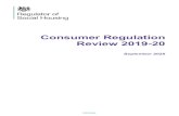 Consumer Regulation Review 2019-20 · Consumer Regulation Review 2019-20: Detailed findings and case studies . 4. The link between consumer regulation and governance . A registered