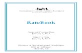 02 RateBook Rate Schedules 20170101 - Arizona Department of … · 01/01/2017  · Arizona Department of Economic Security, Division of Developmental Disabilities SFY 17 Benchmark