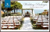 Wedding Packages - weddingsonline · For events held at the Beach Club Terrace or on the Sand, a set up charge of €20 per person will apply (subject to invitees number). For events