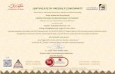 CERTIFICATE OF PRODUCT CONFORMITYsg.shasteel.cn/uploadfiles/201803/03/...CERTIFIED FACTORY JIANGSU SHAGANG GROUP CO. LTD. FACTORY LOCATION CHINA CERTIFICATE NUMBER CL14020223 COUNTRY