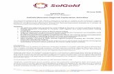 22 June 2020 SolGold plc SolGold Resumes Regional ... · 22/06/2020  · 22 June 2020 SolGold plc (“SolGold” or ... goal and resume activities in-country, the Company has been