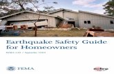 Earthquake Safety Guide for Homeowners · Earthquake Safety Guide for Homeowners 1 *For the purpose of this document, “home” includes single-family residences, duplexes, triplexes,