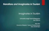 Narrations and Imaginaries in Tourism - Unibg Imaginaries in Tourism.pdf · Imaginaries in tourism SPACE Destination in 3 categories: 1)Terra congnita –known spaces 2)Terra intimidus