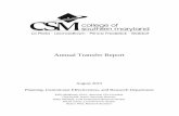 Annual Transfer Report - College of Southern Maryland · Annual Transfer Report . Executive Summary . Each year, the Planning, Institutional Effectiveness, and Research Department