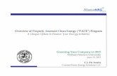 Overview of Property Assessed Clean Energy (“PACE ... Dev/PACE.pdfOverview of Property Assessed Clean Energy (“PACE”) Program A Unique Option to Finance Your Energy Initiative