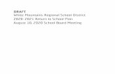 DRAFT White Mountains Regional School District 2020-2021 ...les.sau36.org/UserFiles/Servers/Server_265571/File...AFT DRAFT DRAFT DRAFT Whit e Mountains Regional Scho ol District -