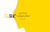 QiCYCLE Company Brief - Xiaomi.UA · Smart Folding Pedelec • Launched on 2016.4.23 • ￥19,999 ($3000) in China • More than $ 15 million sold R1 TOUR Level Road Bike EUNI E-Scooter