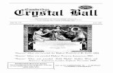 Crystal Ball Newsletter June 1987 - MVSG · annual "Show & Tell" Program will be led by Lynn Welker. This popular program has become a part of not only every Convention, but also
