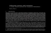 Polysemy, syntax, and variation. A usage-based method for … · 2012. 3. 16. · Semasiology: Vagueness, polysemy, and the lexical network Two groundbreaking studies demonstrate