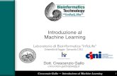 Introduzione al Machine ... Crescenzio Gallo â€” Introduzione al Machine Learning 20 â€¢ Esempio (di