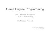 GMT Master Program Utrecht University · 34 XNA Game using Microsoft.Xna.Framework; using Microsoft.Xna.Framework.Graphics; class BasicXNAGame : Game { // Inherits from XNA Game functionalities