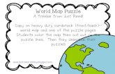 World Map Puzzle · I create my products using clipart and fonts from the following: Commercial License # 0403183428
