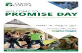 WELCOME TO ORMISE P YDA - Cuesta College · ORMISE P YDA. 2 CUESTA COLLEGE PROMISE DAY | October 18, 2019 CUESTA COLLEGE PROMISE DAY | October 18, 2019 3 PROMISE DAY FRIDAY, OCTOBER