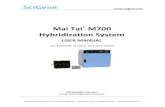 Mai Tai M700 Hybridization System User Manual · Mai Tai M700 Hybridization System — USER MANUAL Version 2.3, April 2015 2 (408) 733‐7337, techserv@scigene.com