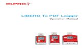 LIBERO Tx PDF Logger - ELPRO...logging results. No additional software is required to read out the LIBERO Tx. The PDF report is created in PDF/A format and is compliant with the ISO