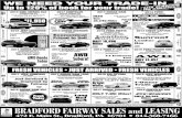 BBB ACCREDITED BUSINESS€¦ · bbb accredited business jeep before any vehicle can be considered a bradford fairway advantage pre-owned vehicle it must pass our 129-point vehicle