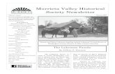 Murrieta Valley Historical Society Newsletter · PAGE 4 MURRIETA VALLEY HISTORICAL SOCIETY NEWSLETTER VOLUME 3. ISSUE 2. The Lakeman House, October 13, 2017 Photo by Dan Roque The
