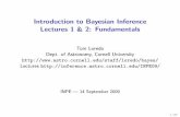 Introduction to Bayesian Inference Lectures 1 & 2 ...das.inpe.br/school/2009/lectures_loredo/inpe09-Bayes-1-2.pdf · 5 Inference with parametric models Parameter Estimation Model