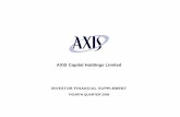 AXIS Capital Holdings Limited - SNL · Statements in this presentation that are not historical facts, including statements regarding our estimates, beliefs, expectations, intentions,