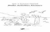 Year 2 Summer-Themed Maths Activities Answers€¦ · Year 2 Summer-Themed Maths Activities Answers Page 9 of 13 visit twinkl.com. For each group of summer fruits, colour in . 1 3