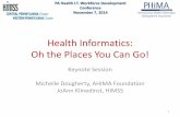 Health Informatics: Oh the Places You Can Go!cpa.himsschapter.org/sites/himsschapter/files/ChapterContent/cpa... · 14/07/2011  · PA Health I.T. Workforce Development Conference