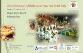 Event Organiser 2016 Chinatown Adelaide Lunar New Year ...storage.googleapis.com/wzukusers/user-16784174/documents... · Invaluable Contributors CHINESE RESTAURANT REV LNY 2016 -