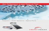 Geysers - Solar Systems - Spare Parts€¦ · 4 | | 5 Heat Tech geysers combine unique, state-of-the-art water heating systems and technologies with environmentally sound performance.