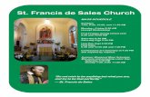 St. Francis de Sales Church · 4/10/2016  · 8:30 AM Michael Daly TUESDAY April 12 8:30 AM Dorothy Lautrial WEDNESDAY April 13 8:30 AM Communion Service THURSDAY April 14 8:30 AM