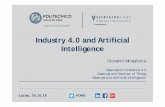 Industry 4.0 and Artificial Intelligencepower.gruppocdm.it/wp-content/uploads/2018/10/... · 2018. 12. 31. · SMART MANUFACTURING TECHNOLOGIES Industry 4.0 is a vision of the future
