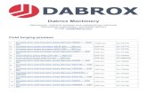 Dabrox Machinery - Forging & Stamping machines...Dabrox Machinery have huge experience in supplying of used & new mechanical, hydraulic presses and metal working machines and have