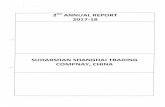 SUDARSHAN SHANGHAI TRADING COMPNAY, CHINA€¦ · Sudarshan Shanghai Trading Company ("the Company") is a Company domiciled In C i ina. It is subsidiary of Sudarshan Chem. ic.il Industries
