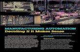 MANUFACTURING AUTOMATION Deciding If It Makes Sense...automation successful. And certainly, not all products benefit from manufacturing automation. Basic considerations include both