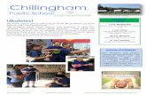 Chillingham · 2020. 7. 1. · Thank you for keeping your child/ren at home to ensure that colds do not spread and the child/ren have a quicker recovery time. Please ensure your child/ren
