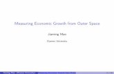 Measuring Economic Growth from Outer Space · Jiaming Mao (Xiamen University) Measuring Economic Growth from Outer Space 6 / 14 Measuring Economic Growth Using Night Lights Intensity