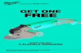 GET ONE FREE - Ohio Power Tool · 2016. 4. 28. · 6121-30 4-1/2" Small Angle Grinder Trigger Grip, Lock-On 6121-31 4-1/2" Small Angle Grinder Trigger Grip, No-Lock 6121-31A 5" Small