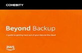 Beyond Backup - Cohesity€¦ · Archive backup data to AWS storage services for long-term retention. Utilize policy-based thresholds to move cold data to AWS using Amazon Glacier,