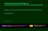 Voices from Villagesmarysophiamyers.org/pdfs of my publications/1 Voices.pdf · given by the World Association of Community Radio Broadcasters (AMARC, in the French acronym) is examined