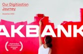Our Digitization Journey September2020 · Reimagining banking experience with Akbank Mobile iF Design Best Mobile Application Design (2020) ... Akbank invests in several new initiatives