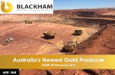 AGM 25 November 2016 - Business News · •Matilda Progress to Date Mar 2014, acquired gold plant and mine and consolidated the Wiluna Goldfield Dec 2014, scoping study - Mineral