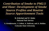 Contribution of Smoke to PM2.5 and Haze: Development of …vista.cira.colostate.edu/.../2016/04/Missoula_Smoke.pdf · 2016. 4. 21. · agricultural fire, and residential wood burning