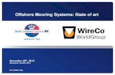 Offshore Mooring Systems: State of art · Seminário WavEC 2013 For Public Use . Agenda Introduction WireCo WorldGroup Mooring Rope expertise Current Renewable Energy Research Projects